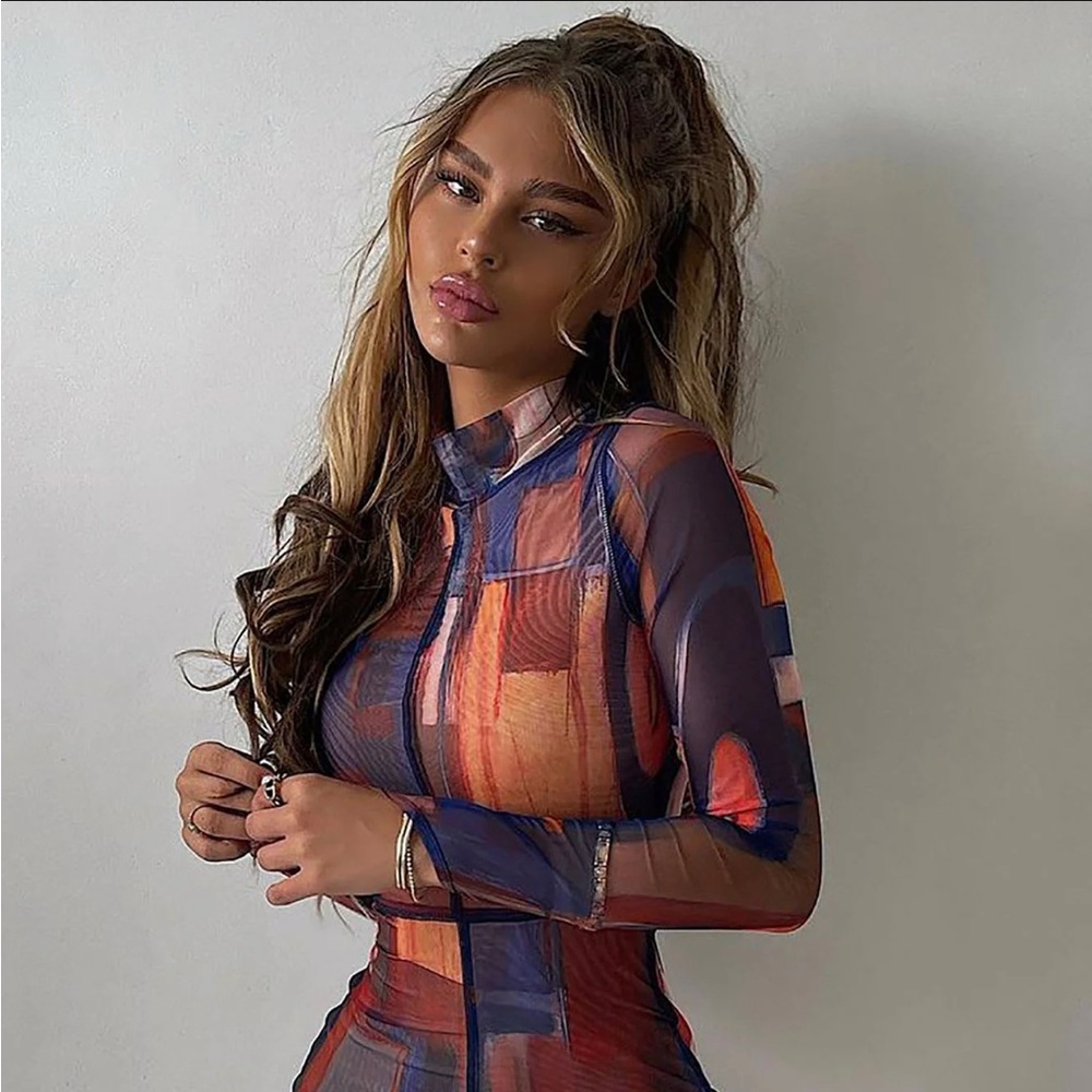 FashionNova Mesh Mini Dress
